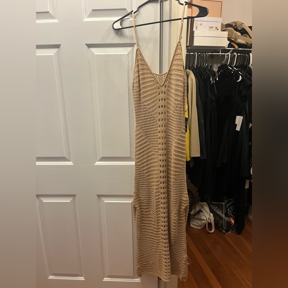 Express Tan Knit Dress